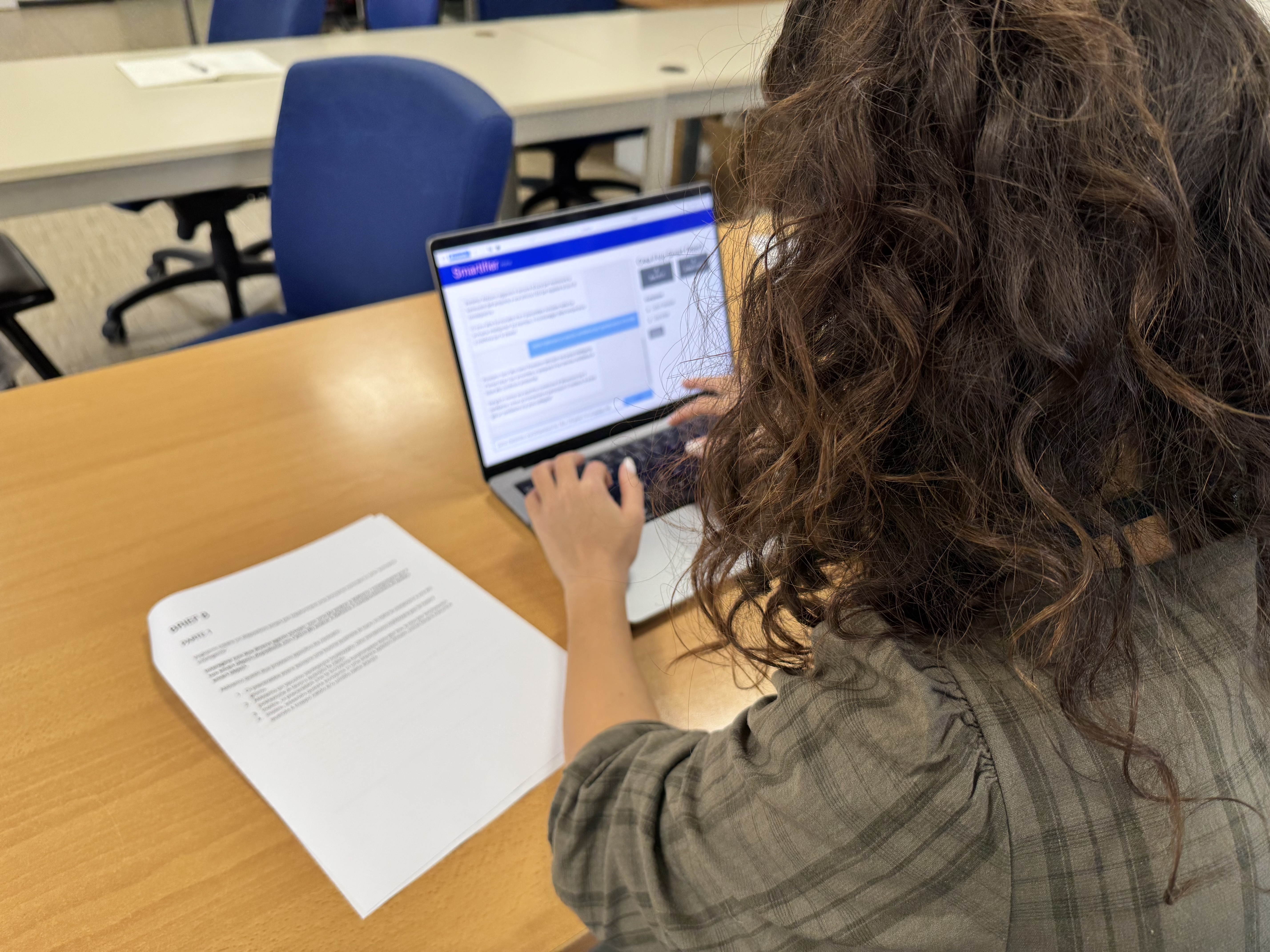 A user interacting with the Smartifier interface